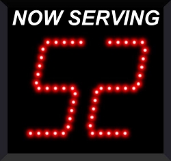 Model 5120 (2-Digit) Take-A-Number Display