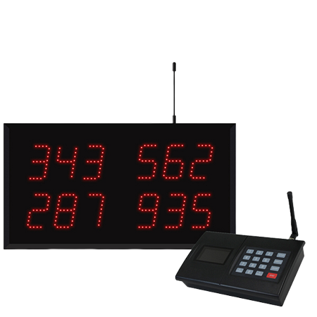 Multi-Number (4 by 3-Digit) MultiPage Visual-Pager System