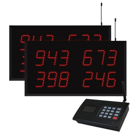 Multi-Number (4 by 3-Digit) MultiPage 2-Display Visual-Pager® System