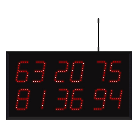  Model 3620 (6 by 2-Digit) Wireless Multi-Number Visual-Pager® Display