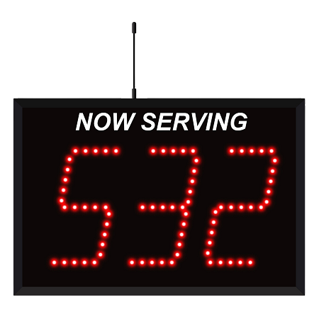 3 Digit Wireless Take A Number Display
