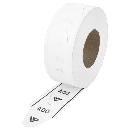 White 2 Digit Take-A-Number Tickets