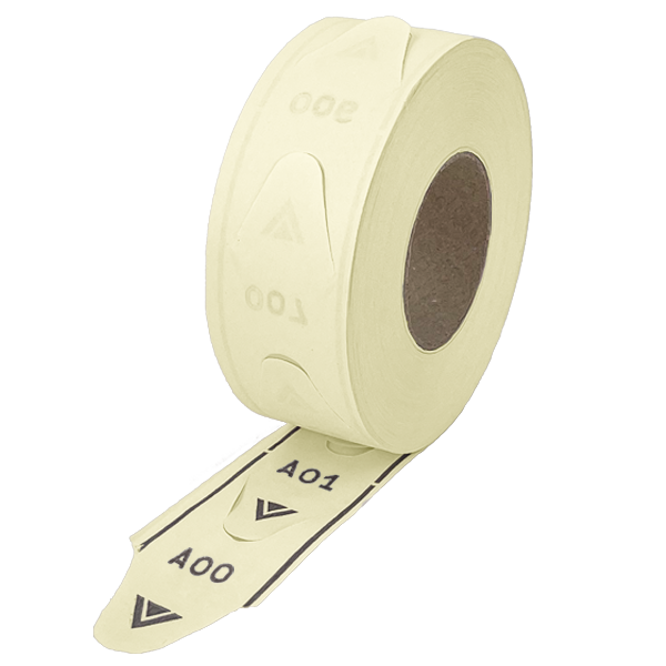 Yellow 2-Digit Take-A-Number Tickets