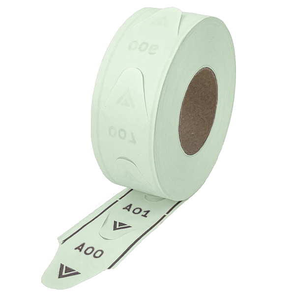 Green 2-Digit Take-A-Number Tickets