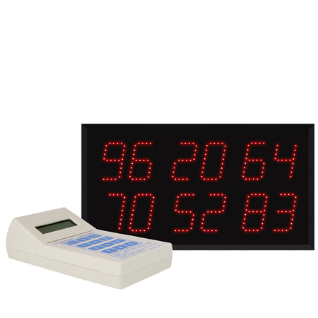 Multi-Number (6 by 2-Digit) Display Visual-Pager® System
