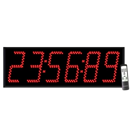 6 Digit Jumbo 8 Inch Countdown Timer Display