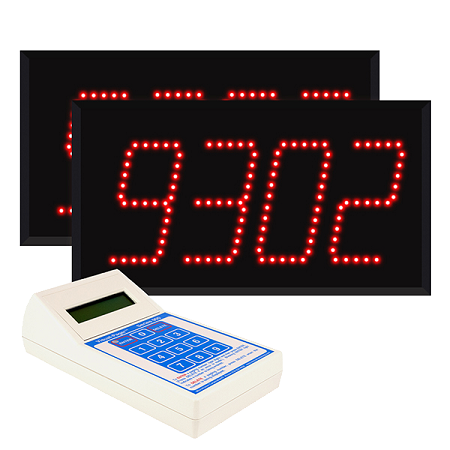 Model 94404 (Dual 4-Digit) Visual-Pager® System