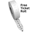 B80 Turn-O-Matic Take A Number Ticket Dispenser Kit - Free 2 Digit Ticket Roll 