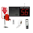 2-Digit Wireless VoiceBox Take A Number System Counter Dispenser 
