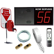 2 Digit Take A Number VoiceBox System with Counter Top Stand 