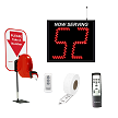 2 Digit Take A Number Wireless Jumbo System with Counter Ticket Dispenser 