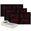 Multi-Number (4 by 3-Digit) Triple Display Visual-Pager® System 