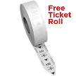 Free Ticket Roll - 2 or 3 Digit 
