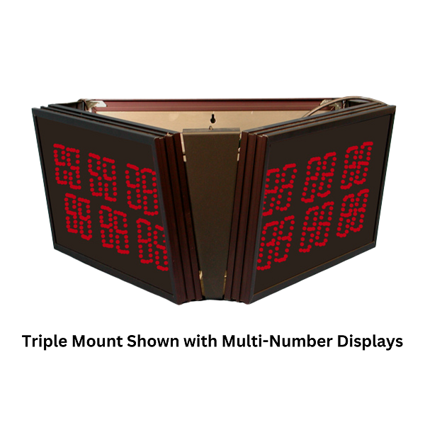 3-Digit Triple-Display Ceiling Mount 
