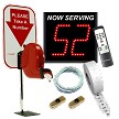 2-Digit Take A Number System with Countertop Stand 
