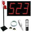 3  Digit Take A Number Jumbo System with Floor Stand Ticket Dispenser 