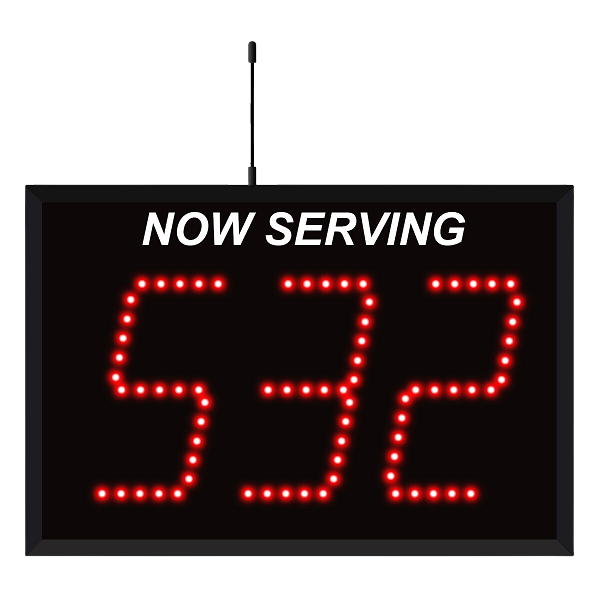 3 Digit Wireless Take A Number Display 