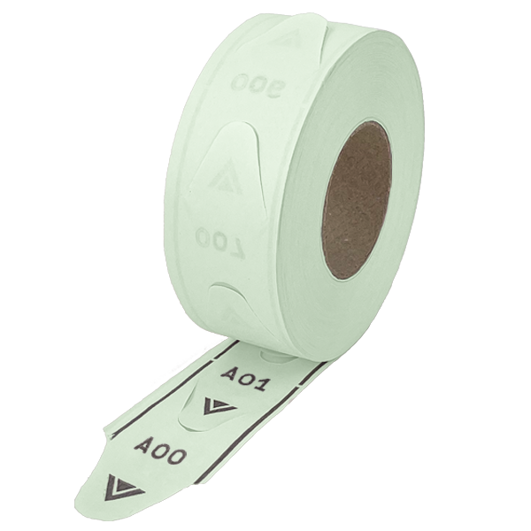 Green 2-Digit Take-A-Number Tickets 