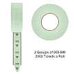 Take-A-Number 3-Digit T80 Tickets - 2,000/roll 