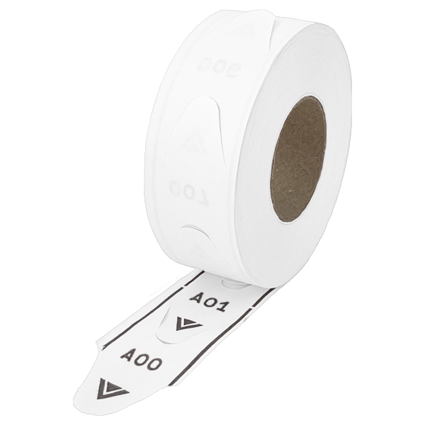 White 2 Digit Take-A-Number Tickets 