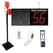 2 Digit Wireless Take A Number VoiceBox System Floor Dispenser 