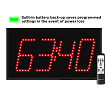 4-Digit Countdown Timer Display with Battery Back-up 