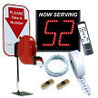 2-Digit Take A Number System with Countertop Stand 