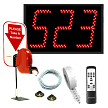 3 Digit Take A Number Jumbo System with Counter Ticket Dispenser 
