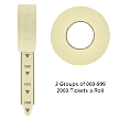 Take-A-Number 3-Digit T80 Tickets - 2,000/roll 