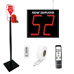 2 Digit Take A Number Wireless Jumbo System with Floor Stand 