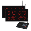 Multi-Number (4 by 3-Digit) MultiPage 2-Display Visual-Pager® System 