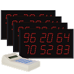 Multi-Number (2 by 6-Digit) Four-Display Visual-Pager® System 