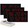Multi-Number (6 by 2-Digit) Triple Display Visual-Pager® System 