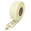 Yellow 2-Digit Take-A-Number Tickets 