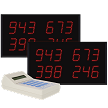 Multi-Number (4 by 3-Digit) Dual Display Visual-Pager® System 