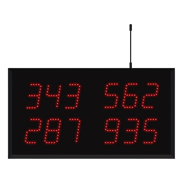  Model 3430 (4 by 3-Digit) Wireless Multi-Number Visual-Pager® Display 