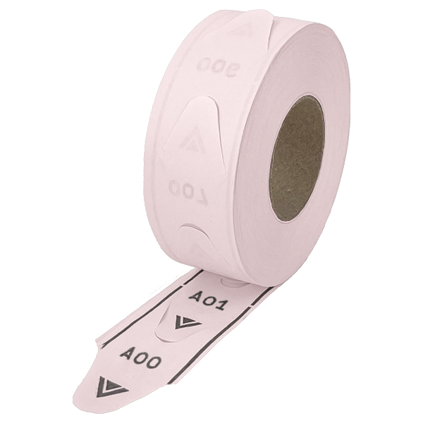 Pink 2-Digit Take-A-Number Tickets 