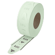 Green 2-Digit Take-A-Number Tickets 