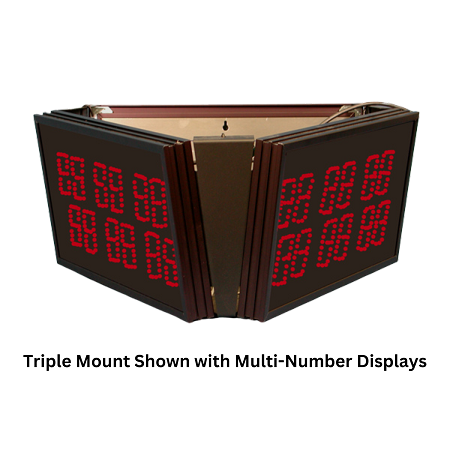 2-Digit Triple-Display Ceiling Mount